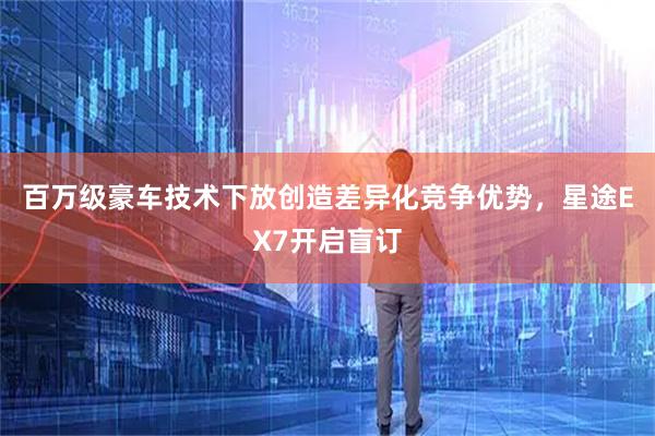 百万级豪车技术下放创造差异化竞争优势,星途EX7开启盲订